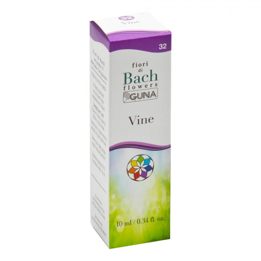 Guna Fiori di Bach Flowers 32 Vine 10ml - Integratore per il Tono dell'Umore