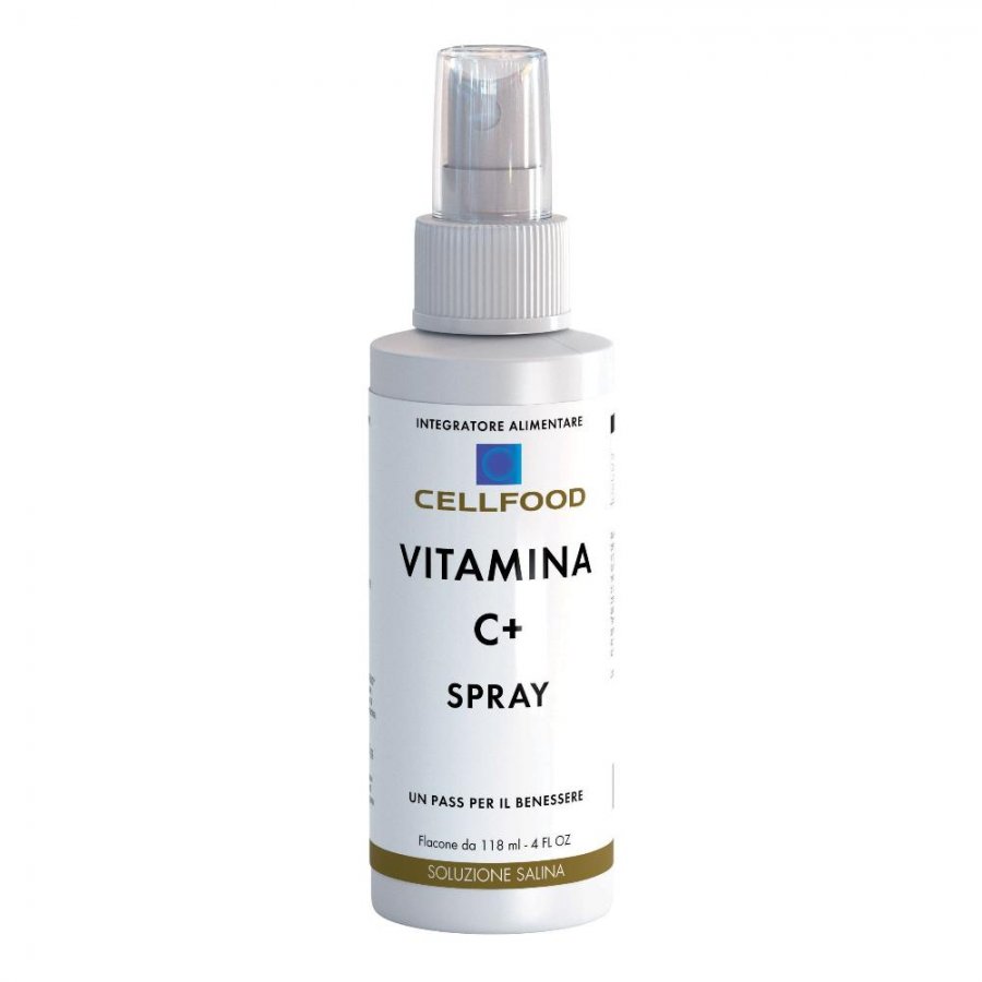 Cellfood Vitamina C+ Spray 118ml - Integratore di Vitamina C Liquida ad Azione Antiossidante