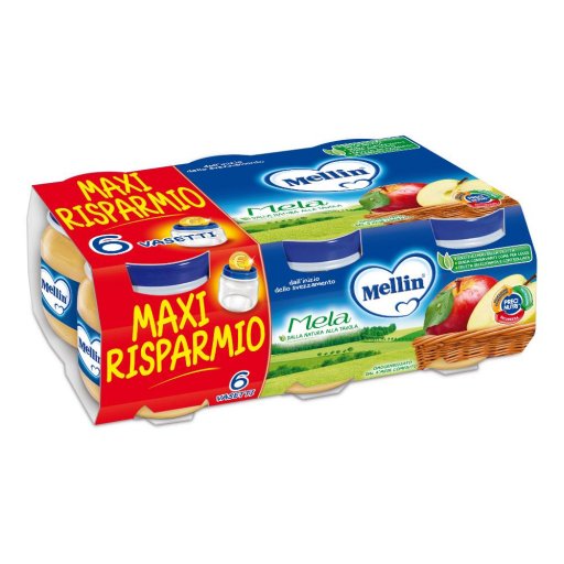 Mellin Omogenizzato Mela- Alimento per Bambini Senza Glutine