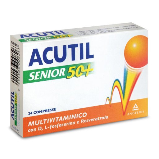 Acutil Multivitaminico Linea Senior 50+ Integratore Alimentare 24 Compresse