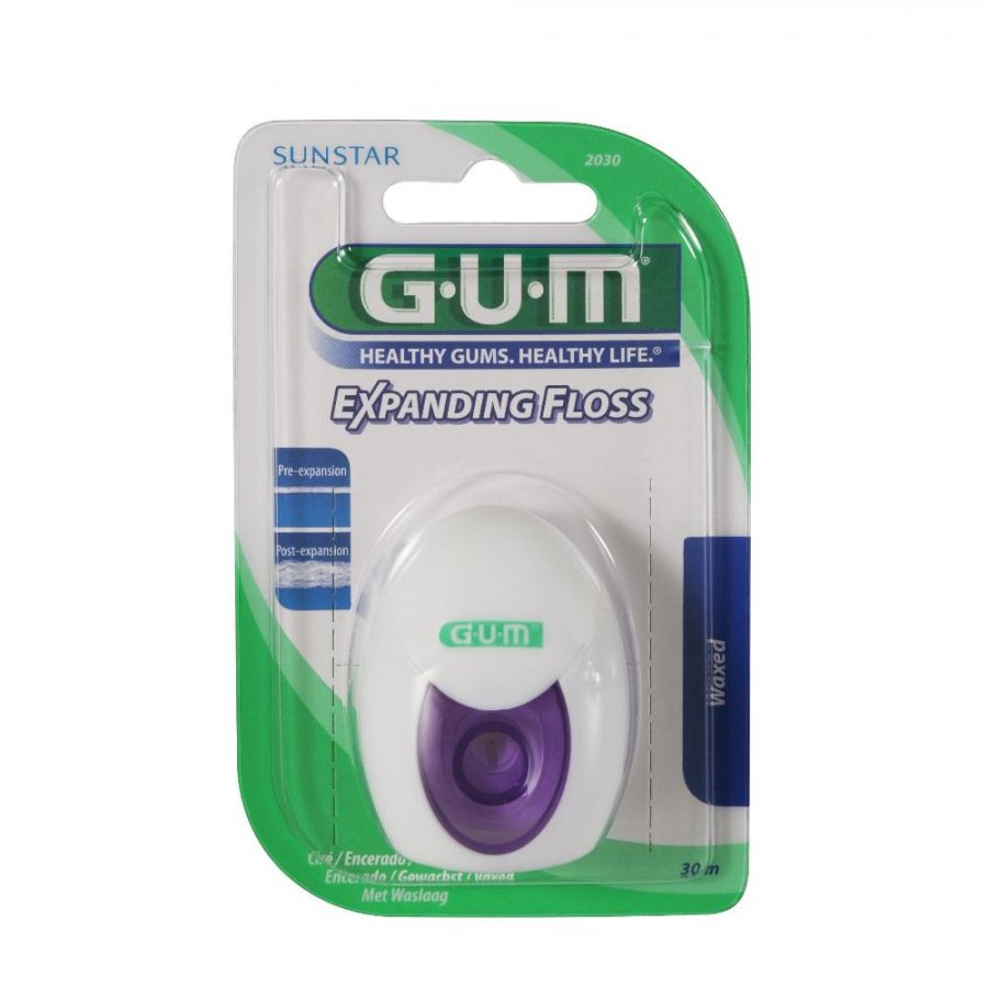 Gum Expanding Floss Filo 30m - Filo Interdentale Espandibile per una Pulizia Profonda e Efficace