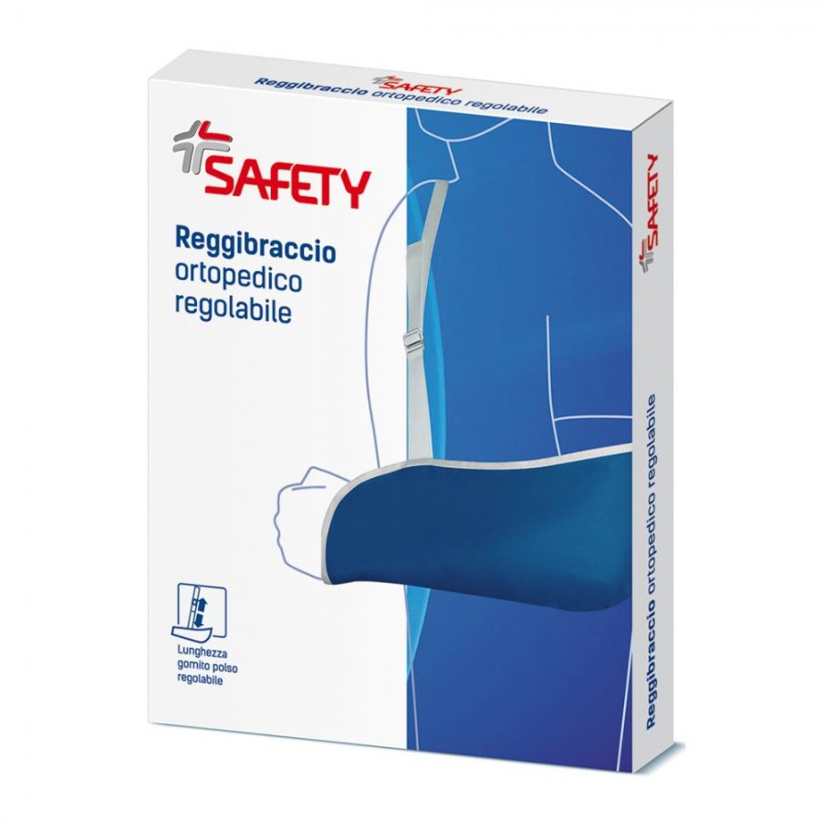 Safety Reggibraccio Ortopedico Misura Grande, Safety, Supporto Ortopedico Regolabile, 1 Pezzo, Comfort e Stabilità per Arti Superiori