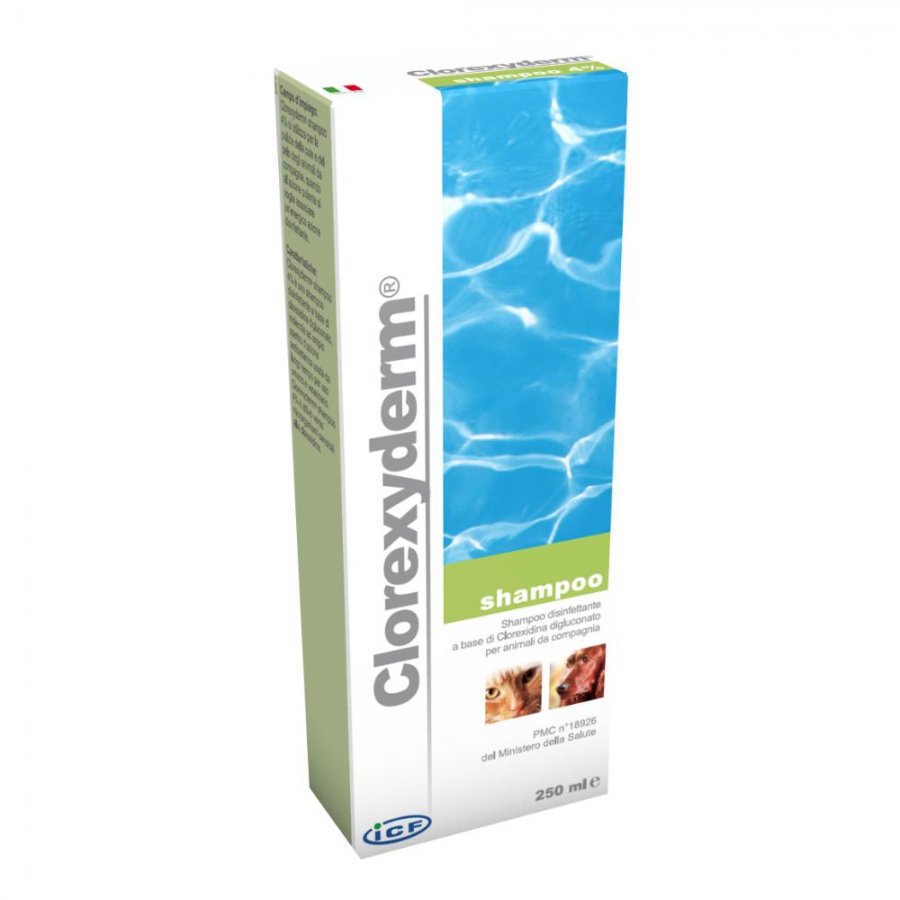 Clorexyderm Shampoo Disinfettante 150ml per Cani e Gatti - Igiene e Pulizia Efficace