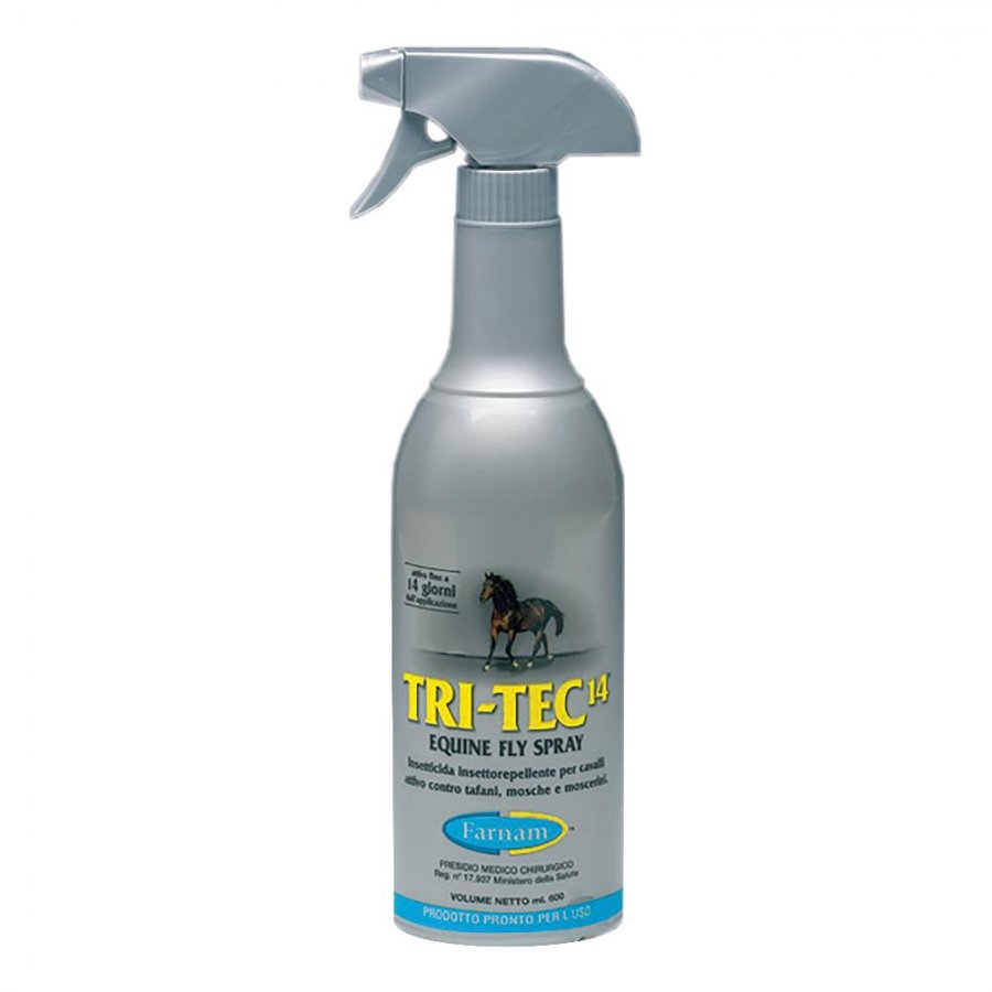 Tri-Tec 14 Spray Insetto Repellente per Cavalli 600ml - Protezione Efficace Contro Insetti Volanti e Zanzare