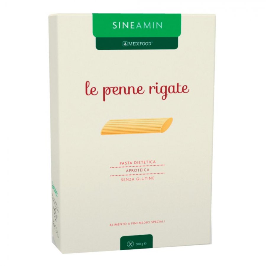Sineamin Penne Rigate 500g - Pasta Aproteica senza Glutine