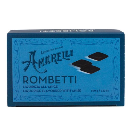 Amarelli Liquirizia Spezzata Rombetti – Liquirizia Pura Naturale 100g, Gusto Intenso, Senza Zucchero
