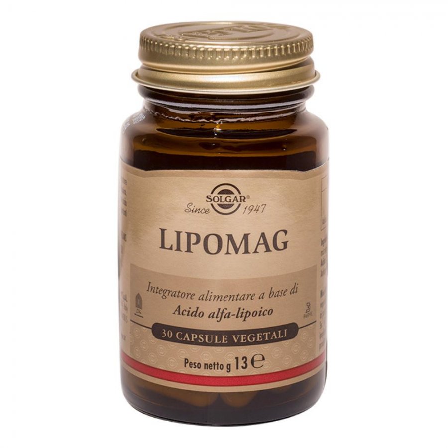 Solgar - Lipomag 30 Capsule Vegetali - Integratore di Magnesio Liposomiale per il Supporto del Benessere