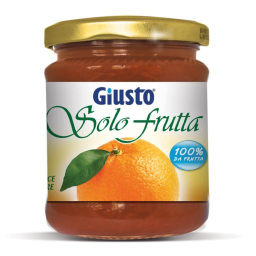 Giusto Solo Frutta Arance Amare Senza Zucchero 284g - Confettura Senza Glutine e Conservanti