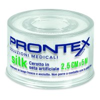 Prontex Silk Rocchetto Cerotto 2.5cm x 5m - Dispositivo Medico CE, Classe I Prontex Silk Rocchetto Cerotto 2.5cm x 5m - Dispositivo Medico CE, Classe I
