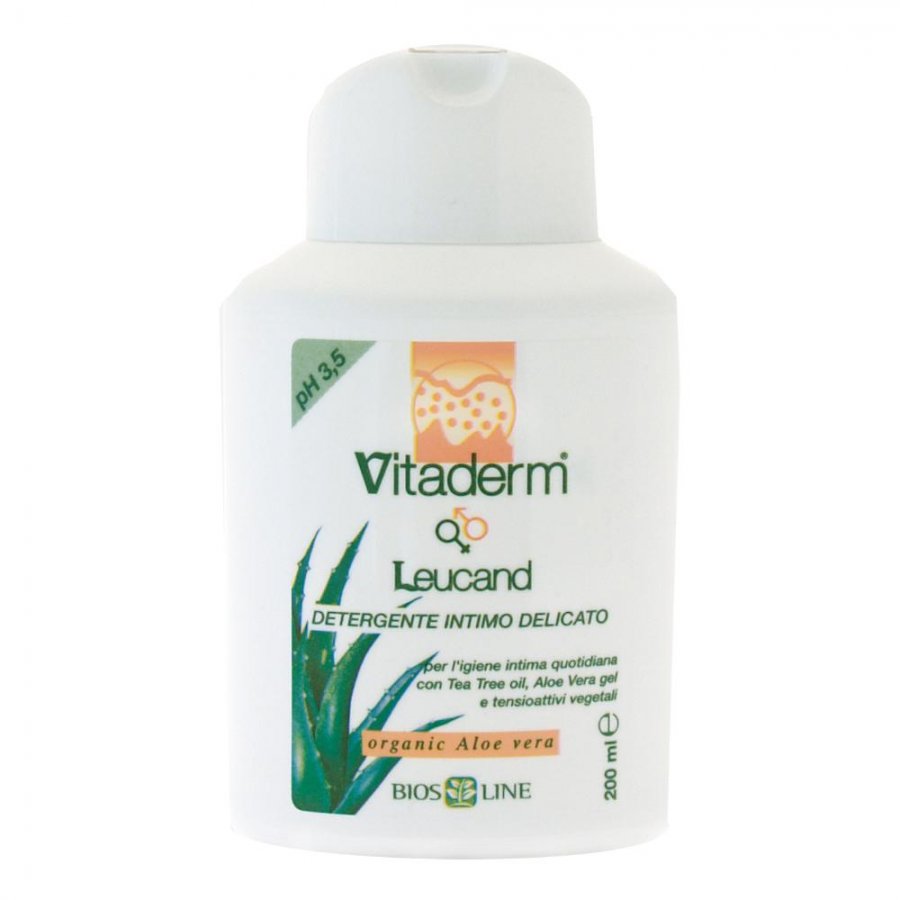 Vitaderm Leucand Detergente Intimo 200ml - Detergente Delicato Senza SLS, SLES e Siliconi