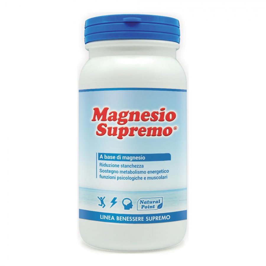 Natural Point Linea Vitamine e Minerali Magnesio Supremo Integratore 150 g