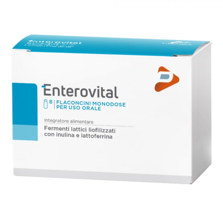 Pharma Line - Enterovital 8 Flaconcini da 10ml - Integratore per il Benessere dell'Apparato Enterico