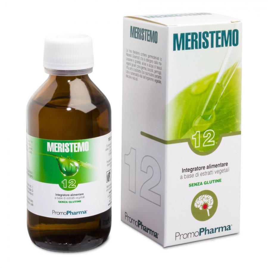 Meristemo 12 - Gocce 100ml, Integratore Naturale per il Benessere