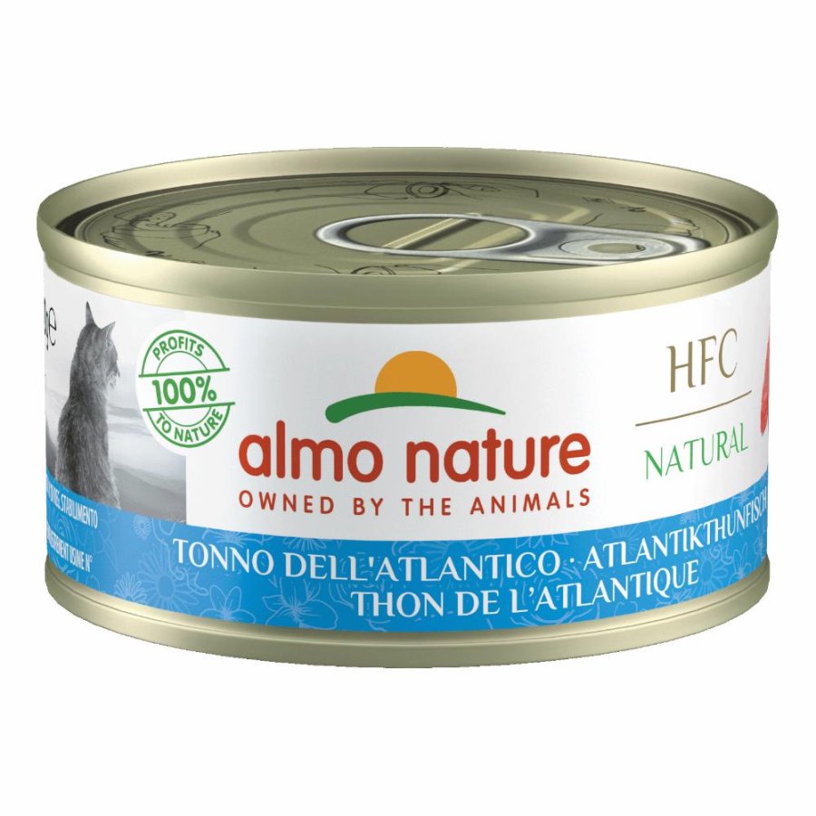 ALMO NATURE GATTO HFC NATURAL TONNO DELL'ATLANTICO 70GR (lattina)