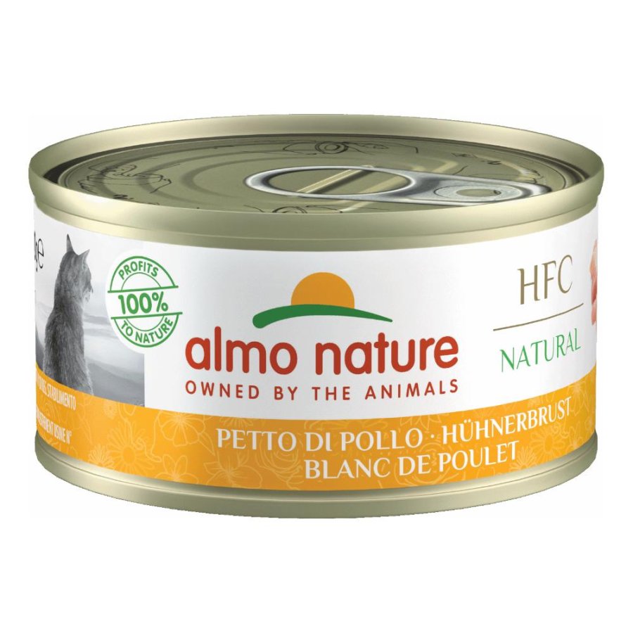 ALMO NATURE GATTO HFC NATURAL PETTO DI POLLO 70GR (lattina)