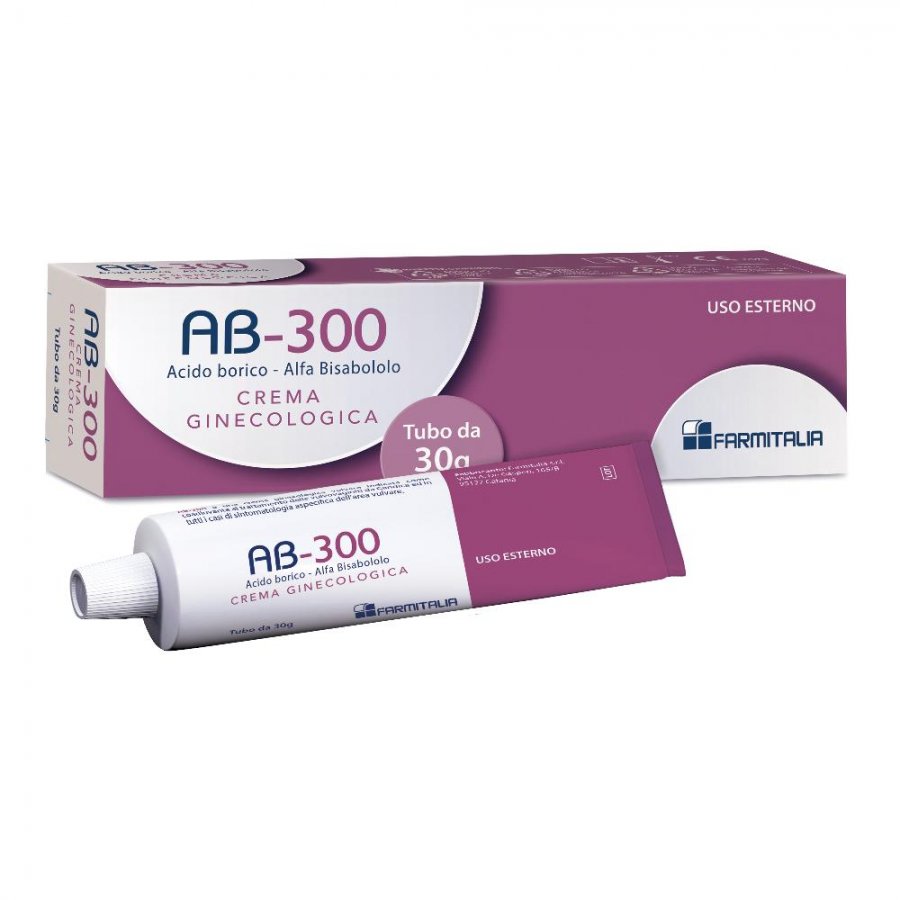 AB 300 Crema Ginecologica 1% - 30g, Trattamento per il Benessere Intimo