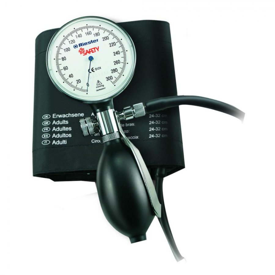 Safety Sfigmomanometro Aneroide R1 per Uso Professionale, 1 Pezzo
