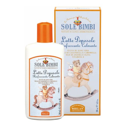 Helan Sole Bimbi Latte Doposole 200ml - Il Coccolare della Pelle dei Bambini Dopo il Sole
