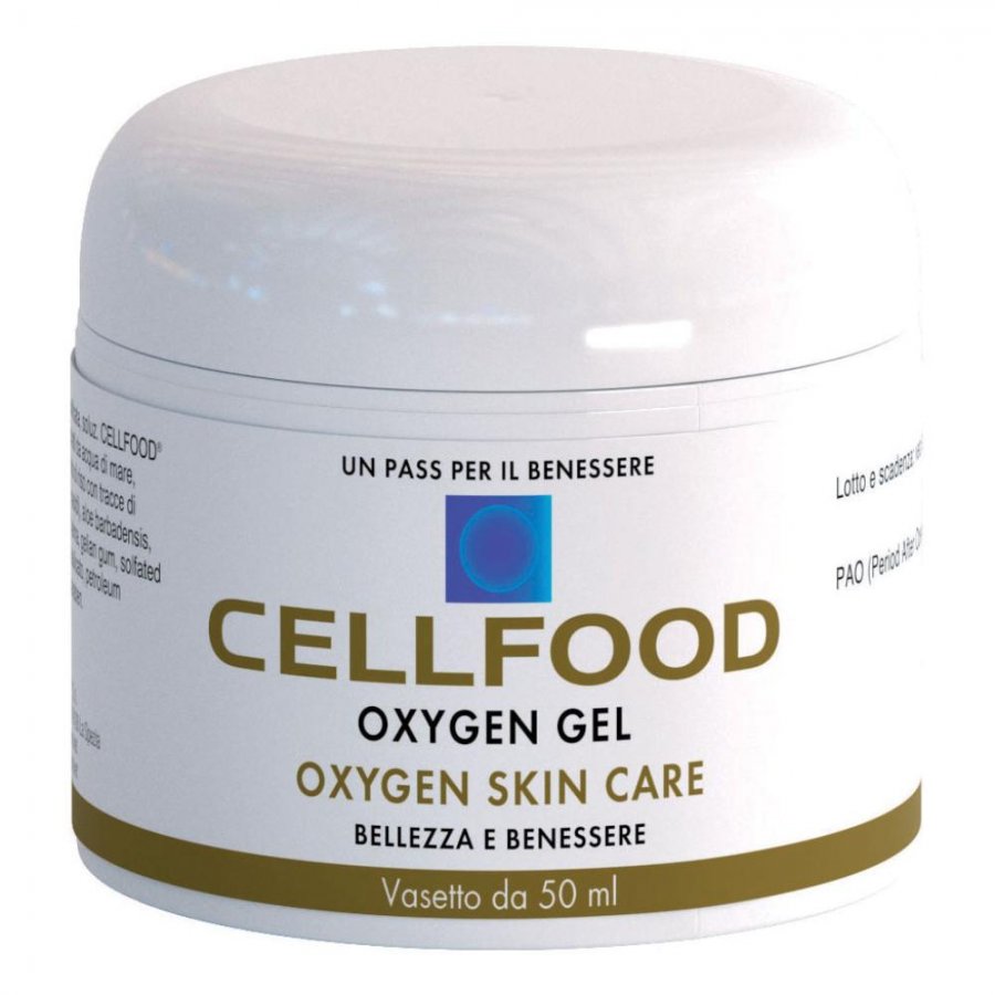 Cellfood Oxygen Gel 50ml - Gel Ossigenante per la Pelle e il Benessere Cutaneo