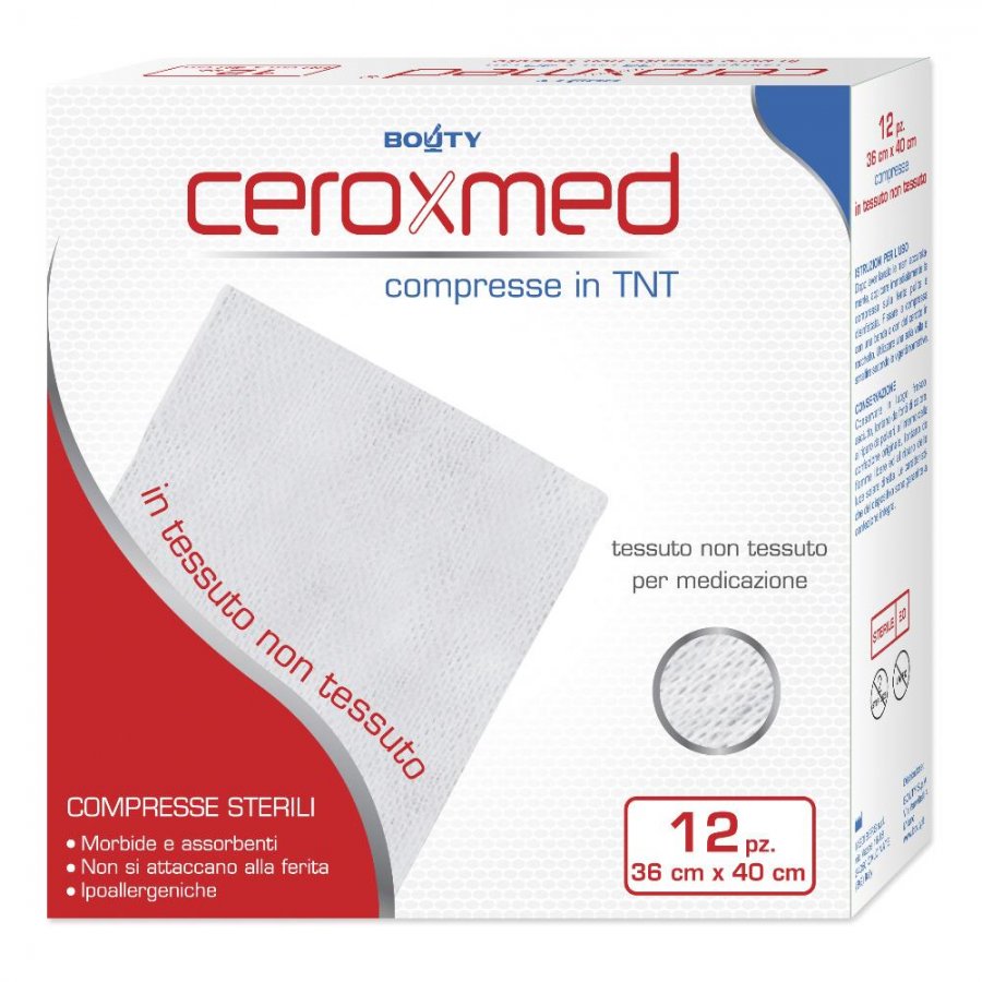 Ceroxmed Compresse In TNT 36x40cm 12 Pezzi - Comprese di Garza Non Tessuto