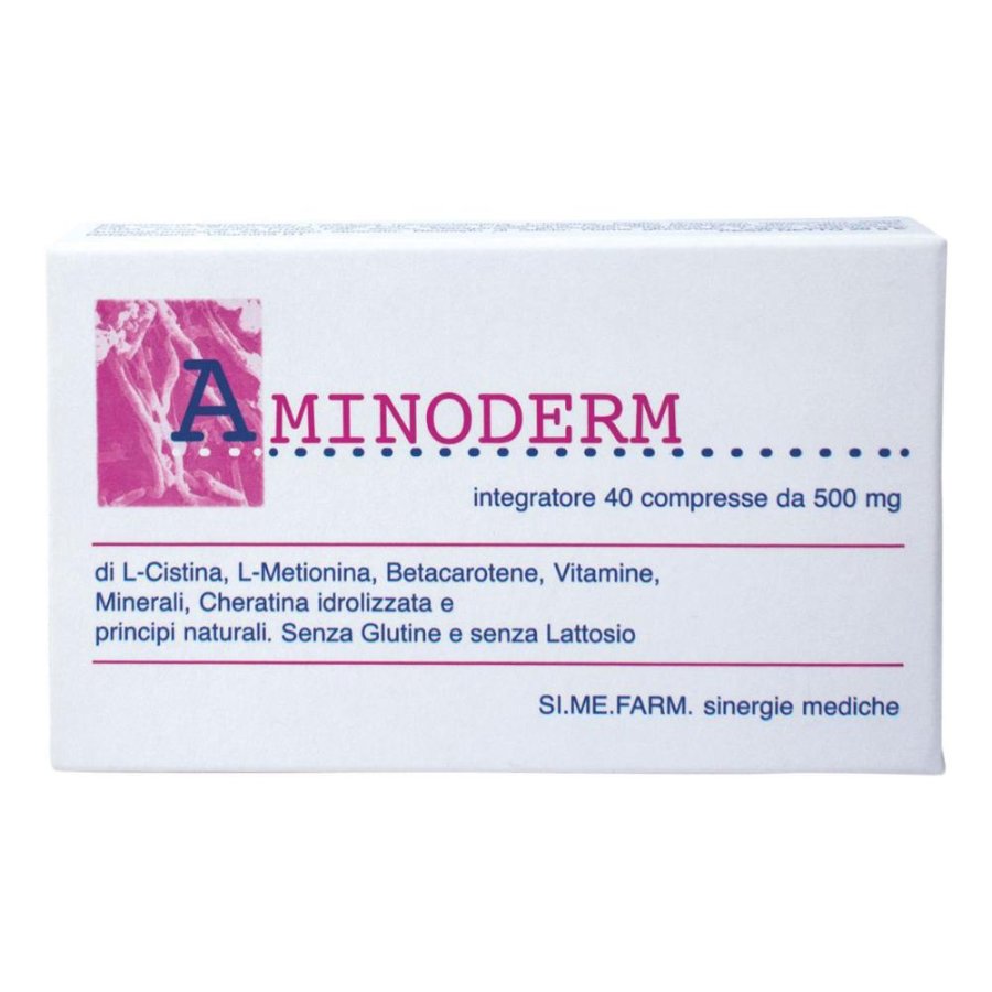 Aminoderm 40 Compresse - Integratore per la Salute della Pelle e dei Capelli Aminoderm 40 Compresse - Integratore per la Salute della Pelle e dei Capelli