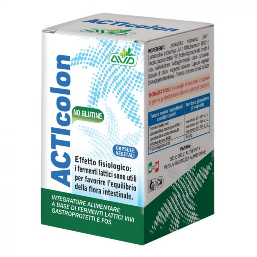 Acticolon 30cps 12g - Integratore per la Regolarità Intestinale - Migliora la Digestione