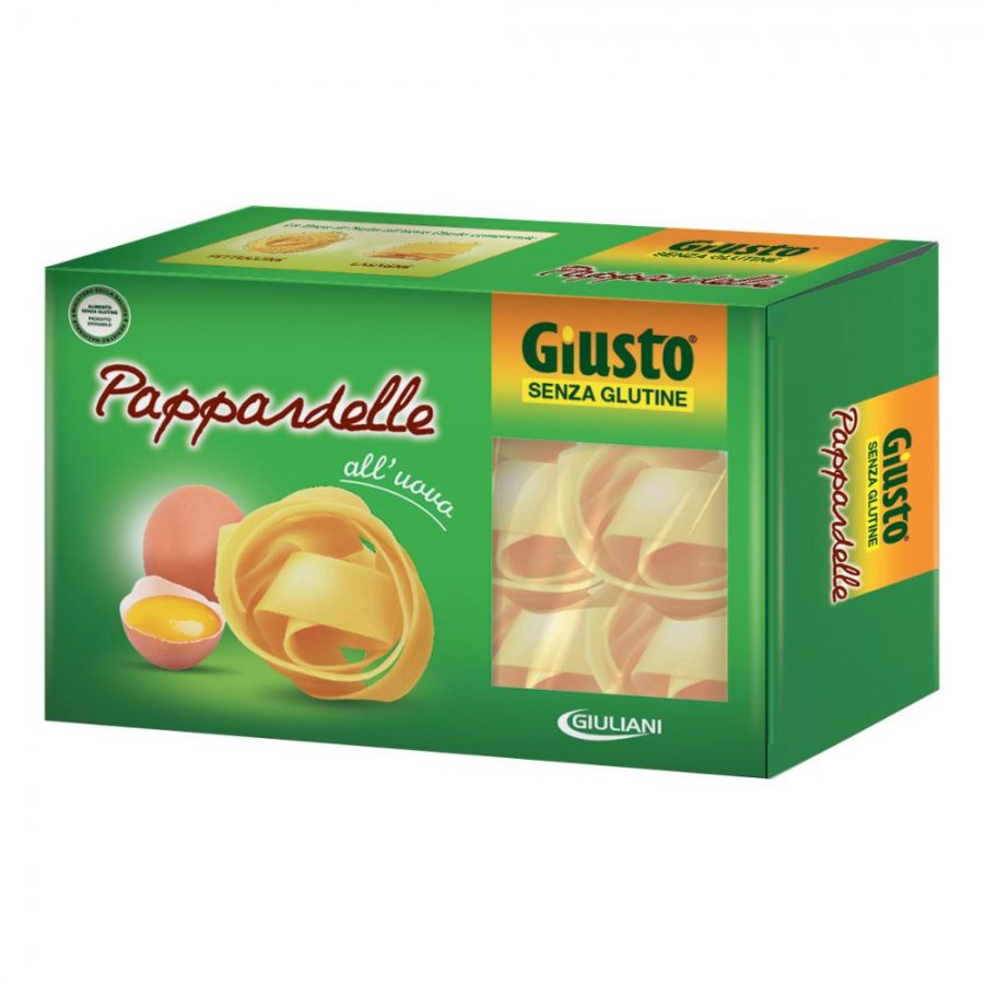 Giusto Pasta Uovo Pappardelle Senza Glutine 250g – Pasta all’Uovo Gluten Free, Senza Lattosio