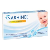 Narhinel - Soluzione Fisiologica 20 Flaconcini da 5ml - Igiene nasale per adulti e bambini
