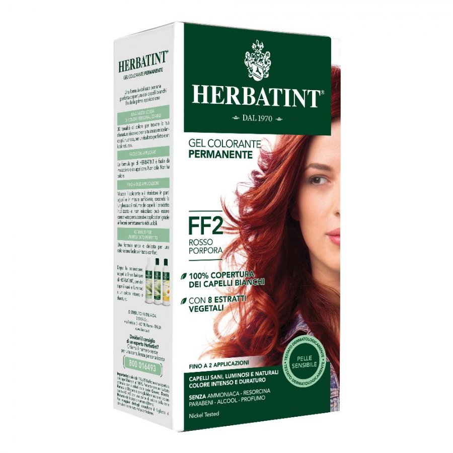 Herbatint - Flash Fashion Gel Colorante Permanente FF2 Rosso Porpora 150 ml