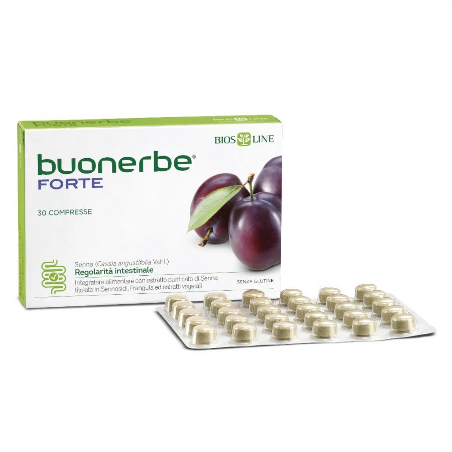 Buonerbe Forte 30 Tavolette - Integratore a Base di Piante per la Regolarità Intestinale