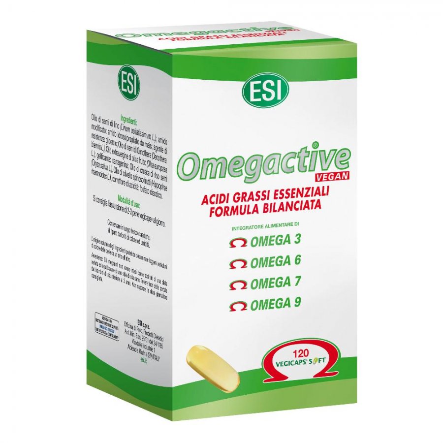 Esi - Omegactive Vegan Integr.Acidi Grassi 120 prl