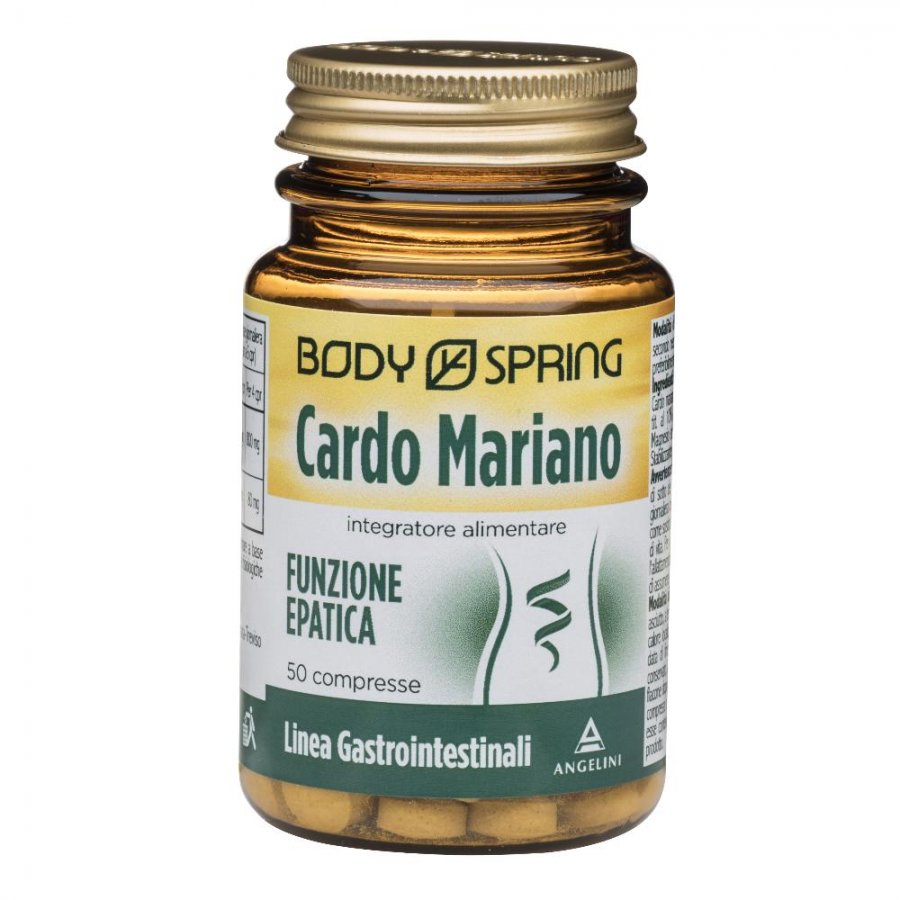 Body Spring Cardo Mariano Integratore Alimentare 50 Compresse - Supporta la Salute del Fegato in Modo Naturale