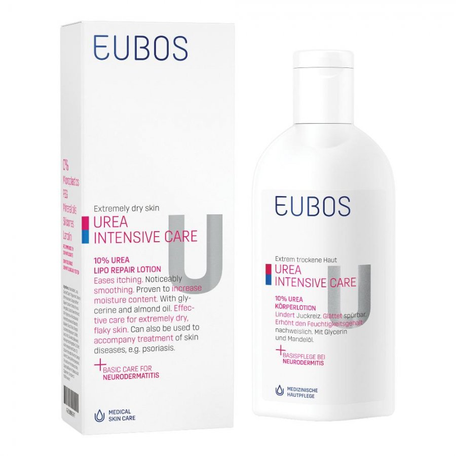  Eubos Urea - 10% Lipo Repair Lozione Corpo per Pelli Secche 200 ml