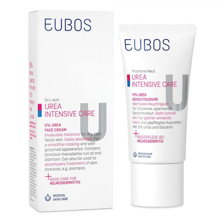 Eubos Urea 5% Crema Viso 50ml - Idratazione Profonda per la Pelle del Viso