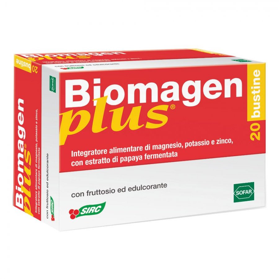 Biomagen Plus 20 Bustine - Integratore Digestivo Naturale con Probiotici