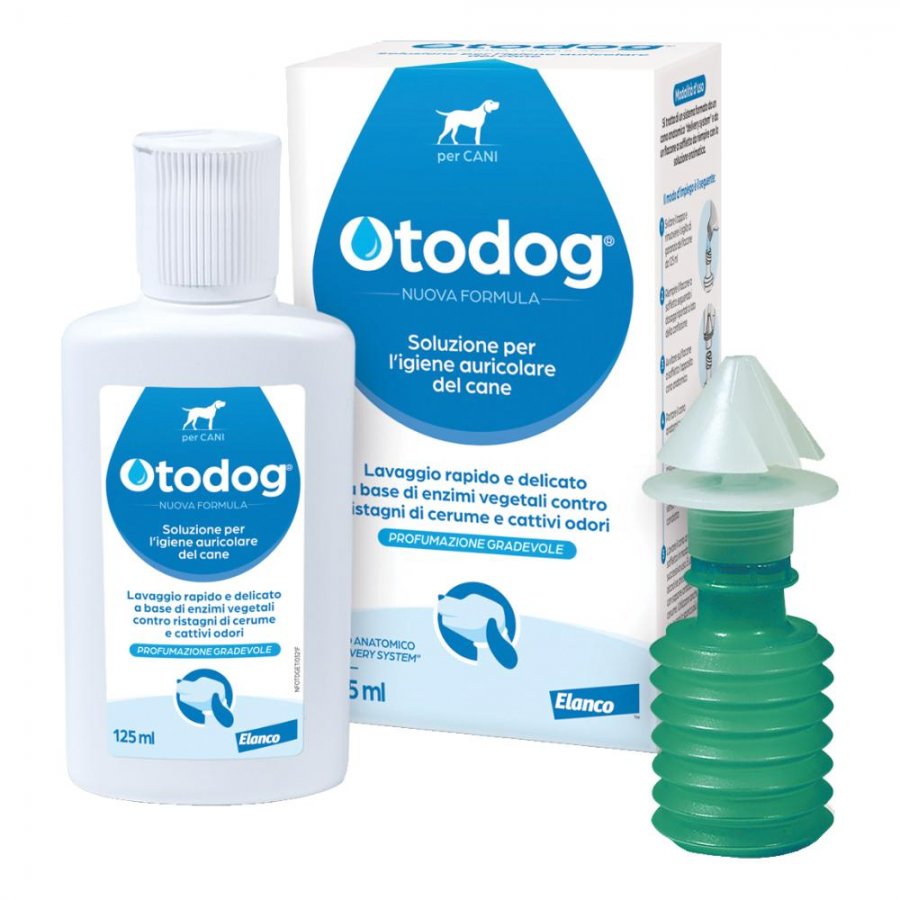 Otodog 125ml Soluzione per Igiene Auricolare Cani - Lavaggio Indolore