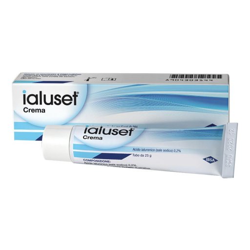 Ialuset Crema 25 gr - Trattamento Ferite e Ustioni - Acido Ialuronico per Cicatrizzazione Rapida
