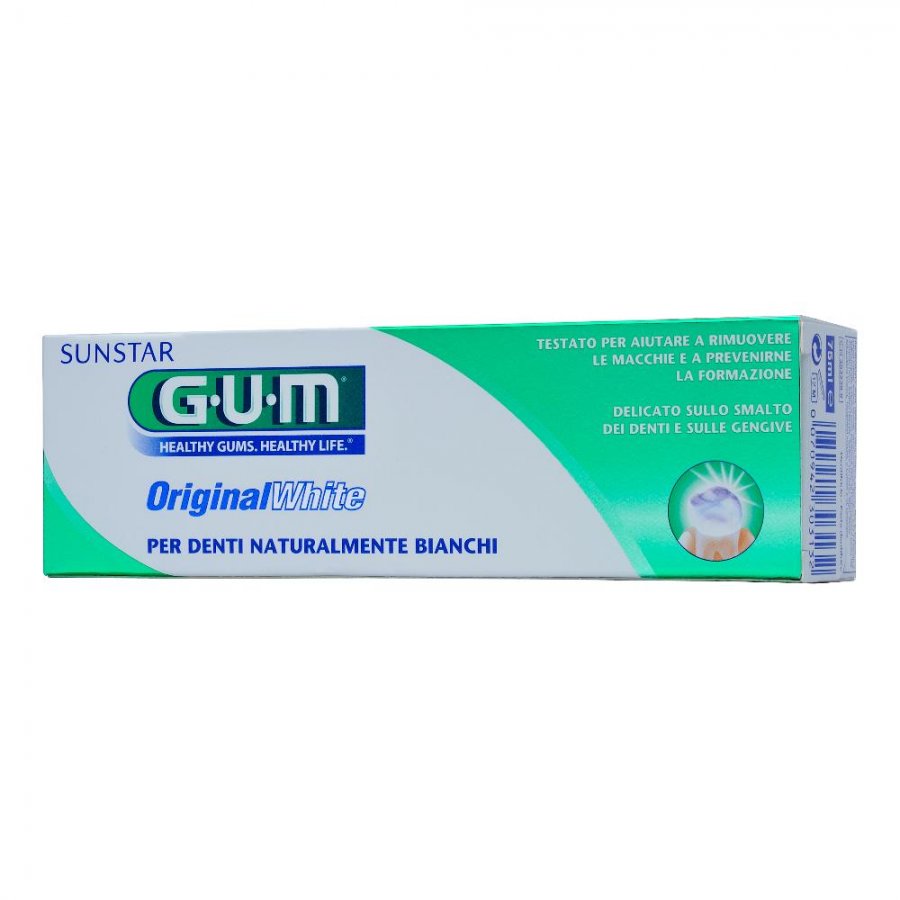 Gum Original White Dentifricio Sbiancante - 75ml per un Sorriso Luminoso e Sano