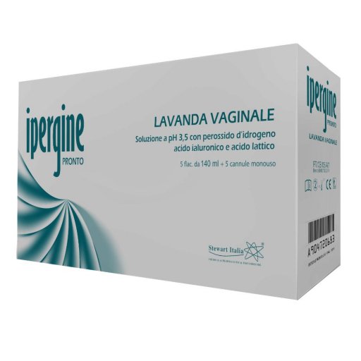 Ipergine Pronto Lavanda Vaginale 5 Flaconi 140 ml, Secchezza Vaginale, Irritazioni, Bruciori