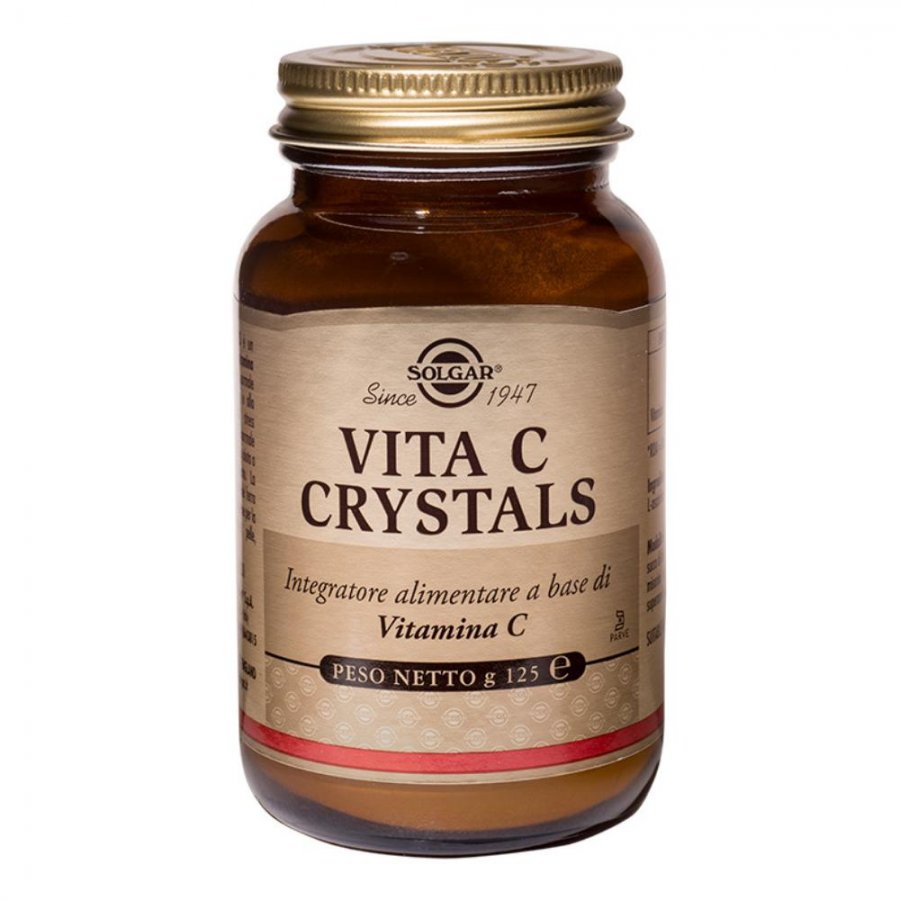 Solgar - Vitamina C Crystals Polvere 125g - Integratore di Vitamina C Pura per un Sistema Immunitario Forte