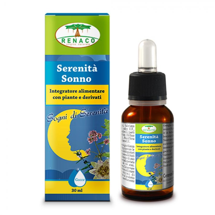 Renaco Serenità Sonno 30ml - Integratore Notturno con Scutellaria per un Sonno Naturale