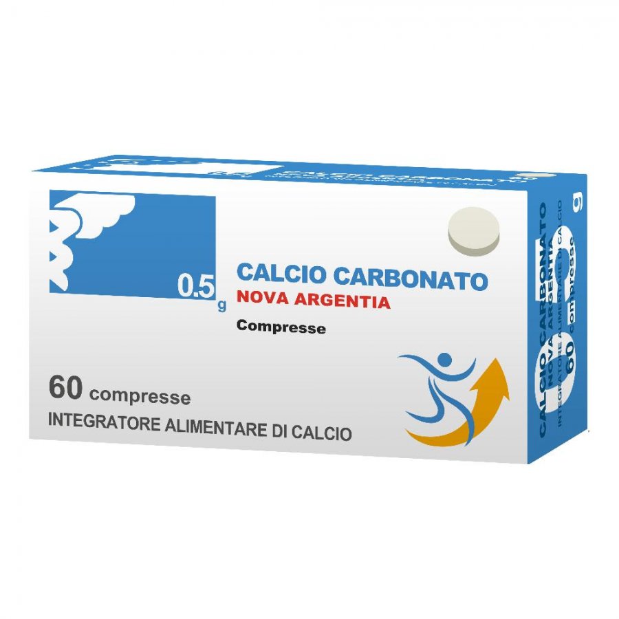 Calcio Carbonato 0,5g 60 Compresse - Integratore per il