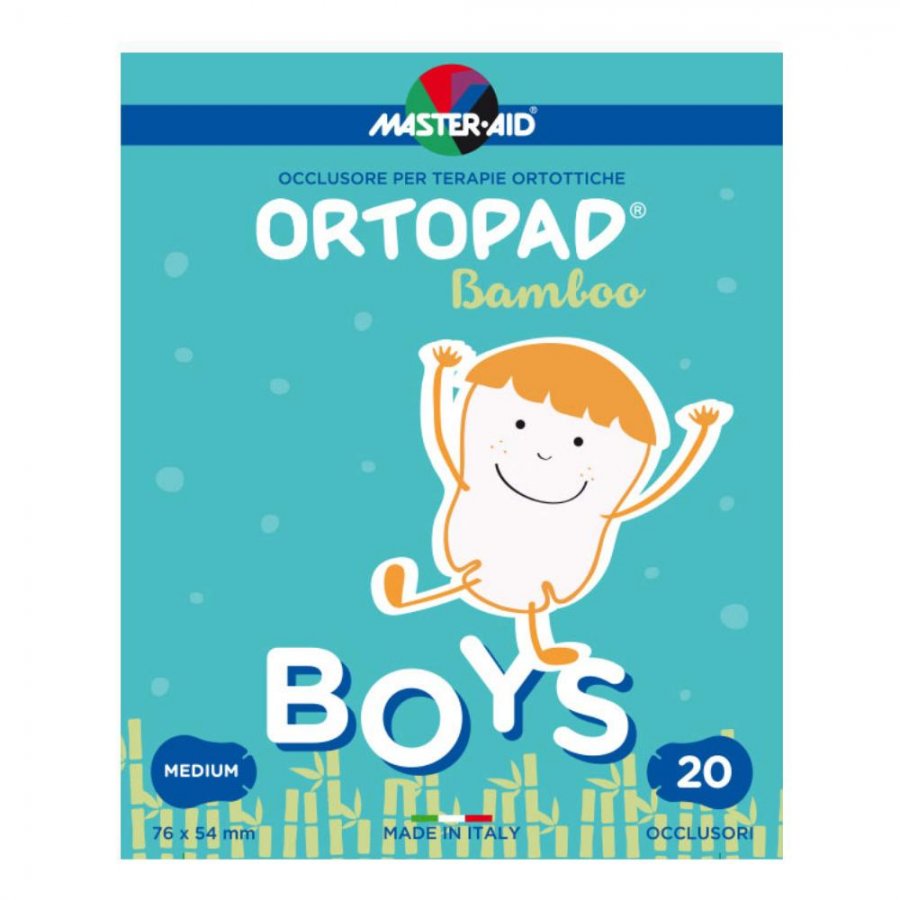  Master-Aid Cerotto Ortopad Cotton Boys Per Terapie Ortottiche 20 Pezzi