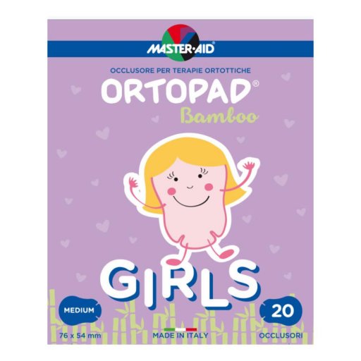 Cerotto Oculare Per Ortottica Ortopad Girls M 5,4x7,6 20 Pezzi