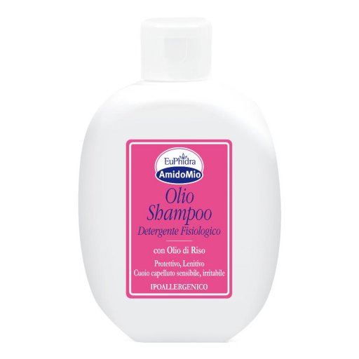 Euphidra Amidomio - Olio Shampoo Detergente Fisiologico Pelli Sensibili 200ml, Igiene Dolce e Delicata.