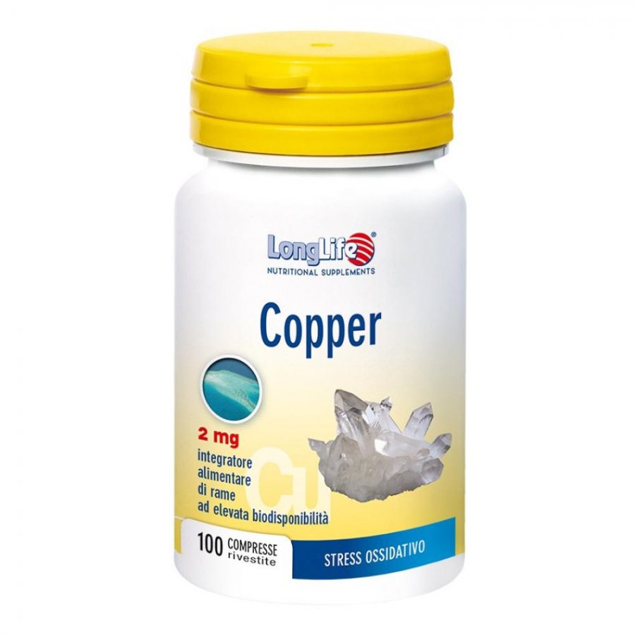 LONGLIFE Copper 2mg 100 Cpr