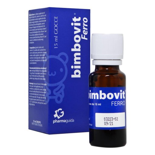 Bimbovit Ferro Gocce 15ml - Integratore di Ferro per Neonati e Bambini