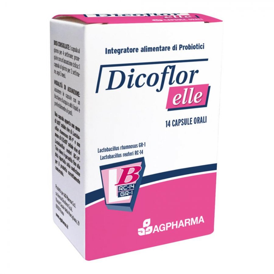 Dicoflor Elle - Integratore alimentare di Probiotici 14 capsule