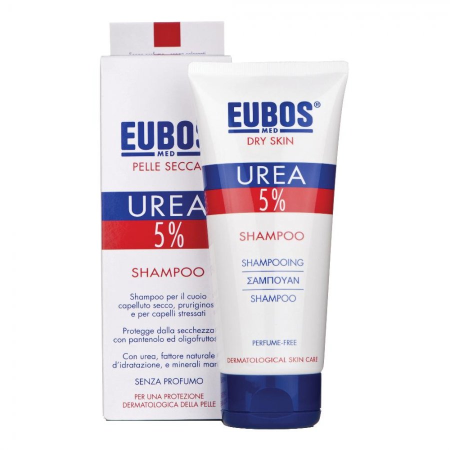  Eubos Urea 5% - Shampoo per Cuoio Capelluto Secco e con Prurito 200 ml