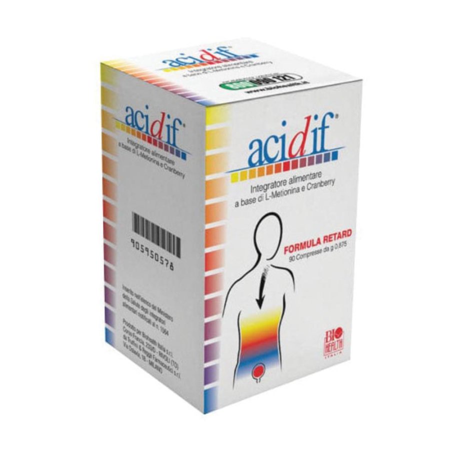 Acidif Integratore 90 cpr - Promuovi la Salute Digestiva con Acidif, Confezione da 90 Compresse